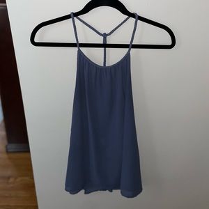 Blue Braided Strap Tank by Costa Blanca